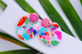 Handcrafted Polymer Clay Earrings- Vibrant Mix