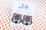 Handcrafted Wood Earrings- KC Wolf