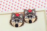 Handcrafted Wood Earrings- KC Wolf