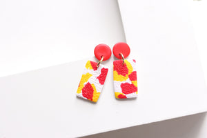 Handcrafted Polymer Clay Earrings- Chiefs