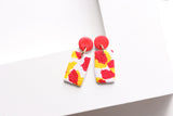 Handcrafted Polymer Clay Earrings- Chiefs