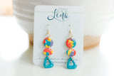 Handcrafted Polymer Clay Earrings- Spots of Fall Mix
