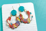 Handcrafted Polymer Clay Earrings- Spots of Fall