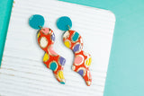 Handcrafted Polymer Clay Earrings- Spots of Fall