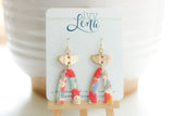 Handcrafted Polymer Clay Earrings- Warm Fall Arch Mix
