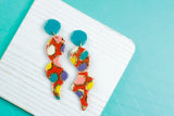 Handcrafted Polymer Clay Earrings- Spots of Fall