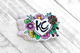 KC Heart & Flowers Sticker