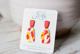 Handcrafted Polymer Clay Earrings- Chiefs