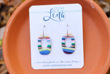 Handcrafted Polymer Clay Earrings- Colorful Fall