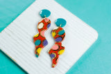 Handcrafted Polymer Clay Earrings- Spots of Fall