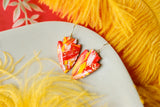 Handcrafted Polymer Clay Earrings- Chiefs