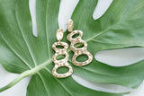 Handcrafted Polymer Clay Earrings- Gold