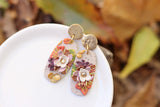 Handcrafted Polymer Clay Earrings- Autumn Flowers