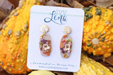 Handcrafted Polymer Clay Earrings- Autumn Flowers