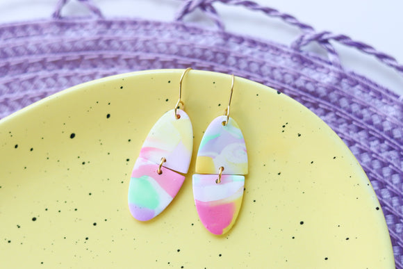 Handcrafted Polymer Clay Earrings- Spring