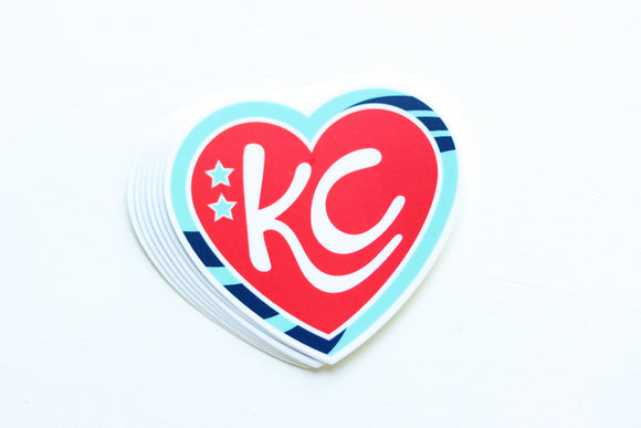 KC Current Heart Sticker