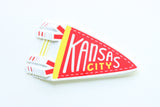 Kansas City Pendant Flag Sticker