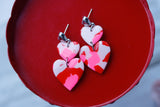 Handcrafted Polymer Clay Earrings- Pink Leopard