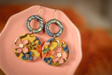 Handcrafted Polymer Clay Earrings- Fall Floral