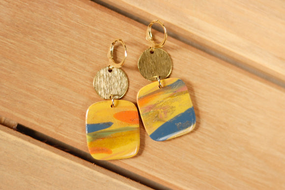Handcrafted Polymer Clay Earrings- Fall Mix-Up