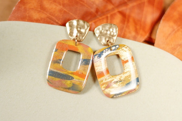 Handcrafted Polymer Clay Earrings- Fall Mix-Up