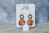 Handcrafted Polymer Clay Earrings- Fall Floral
