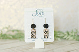 Handcrafted Polymer Clay Earrings- Leopard Print