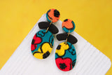 Handcrafted Polymer Clay Earrings- Teal Floral