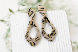 Handcrafted Polymer Clay Earrings- Leopard Print