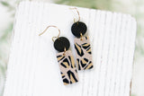 Handcrafted Polymer Clay Earrings- Leopard Print