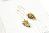 Handcrafted Polymer Clay Earrings- Tiny Arrowhead
