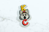 KC Wolf Cute Face Sticker