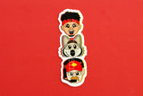 Three in One Sticker