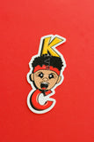 Mahomes Touchdown Face Sticker