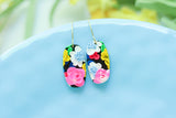 Handcrafted Polymer Clay Earrings- Floral