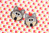 Handcrafted Wood Earrings- KC Wolf