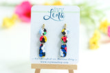 Handcrafted Polymer Clay Earrings- Floral