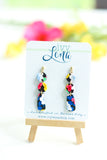 Handcrafted Polymer Clay Earrings- Floral