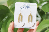 Handcrafted Polymer Clay Earrings- White