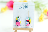 Handcrafted Polymer Clay Earrings- Floral