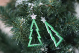 Handcrafted 3D Printed Earrings- Christmas Tree