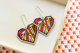 Handcrafted Wood Earrings- Kansas City