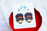 Handcrafted Wood Earrings- Mahomes