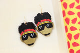 Handcrafted Wood Earrings- Mahomes