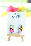 Handcrafted Polymer Clay Earrings- Floral