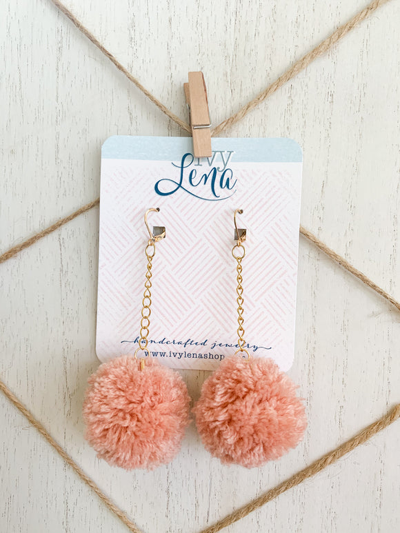 Handcrafted PomPom Earrings