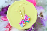 Handcrafted Polymer Clay Earrings- Floral