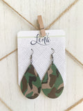 Handcrafted Polymer Clay Earrings-Camo