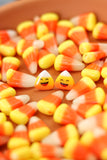 Handcrafted Polymer Clay Earrings- Happy Candy Corn Studs