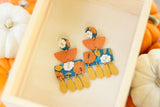 Handcrafted Polymer Clay Earrings- Pumpkins